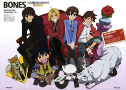  clockwork_fighters_hiwou&#039;s_war crossover darker_than_black edward_elric eureka_seven fujioka_haruhi fullmetal_alchemist hei hiwou ito_yoshiyuki kiba_(wolf&#039;s_rain) male nirvash ouran_high_school_host_club renton_thurston sword_of_the_stranger tobimaru_(stranger) wolf&#039;s_rain 