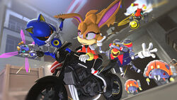  16:9 3d_(artwork) archie_comics badnik breasts bunnie_rabbot buzz_bomber buzzer_(sonic) curvy_figure digital_media_(artwork) eggrobo female hi_res lagomorph leporid machine mammal metal_sonic motobug motorcycle rabbit riding_motorcycle rotalice2 sega sonic_the_hedgehog_(archie) sonic_the_hedgehog_(comics) sonic_the_hedgehog_(series) source_filmmaker_(artwork) vehicle widescreen 