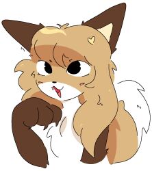  2024 anthro averi_(fiddleafox) brown_body brown_fur canid canine claws digital_media_(artwork) dipstick_tail female female_anthro fox fur gloves_(marking) guzzlord420 hair hi_res mammal markings red_fox simple_background solo tail tail_markings true_fox white_body white_fur 