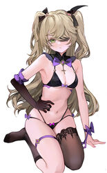  :/ absurdres alternate_costume arm_garter arm_support asymmetrical_legwear bare_shoulders bikini black_bikini black_bow black_collar blonde_hair blush bow bow_bikini bowtie breasts brooch brown_gloves brown_socks brown_thighhighs cleavage closed_mouth collar commentary_request cross detached_collar elbow_gloves eyepatch feet female fischl_(genshin_impact) frilled_garter genshin_impact gloves green_eyes hairbow hand_on_own_hip highres jewelry long_hair medium_breasts mismatched_legwear multi-strapped_bikini nagata_gata navel no_shoes pink_bow purple_bow purple_bowtie purple_garter purple_nails purple_ribbon ribbon simple_background single_elbow_glove single_sock single_thighhigh sitting socks solo stomach string_bikini swimsuit thigh_strap thighhighs thighs toes two_side_up wariza white_background wrist_bow wrist_ribbon 