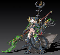  :d animal_ears arm_cannon armor breasts digitigrade female fire flamethrower full_body fur genderswap_(mtf) gradient_background green_eyes green_fire helmet highres ikit_claw mcrc_science mouse_ears mouse_girl navel open_mouth pelvic_curtain photoshop_(medium) piston polearm prosthesis prosthetic_arm pubic_tattoo rule_63 shadow sharp_teeth short_hair shoulder_armor signature skaven small_breasts smile solo tail tattoo teeth thigh_strap tube uneven_eyes vial waist_cape warhammer_fantasy weapon white_hair 