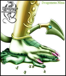  2004 ambiguous_gender anthro armor claws clothed clothing dragon english_text feet female foot_shot gem green_body green_scales group human jewelry male mammal markie mythological_creature mythological_scalie mythology nina_(markie) nude plantigrade scales scalie simple_background size_difference spikes squish tail teeth text toe_claws tongue tongue_out white_background 