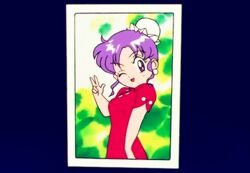  bishoujo_senshi_sailor_moon china_dress chinese_clothes dress female lowres momohara_momoko photo photograph purple_eyes purple_hair smile wink 