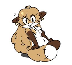  anthro averi_(fiddleafox) brown_body brown_fur canid canine dipstick_tail female female_anthro fox fur gloves_(marking) guzzlord420 hair leg_markings looking_at_viewer mammal markings pregnant red_fox sitting socks_(marking) solo tail tail_markings true_fox white_body white_fur 