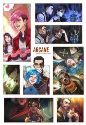  4boys 6+girls :d ambessa_medarda arcane:_league_of_legends arcane_caitlyn arcane_jayce arcane_jinx arcane_vi arcane_viktor arm_tattoo armor artist_name beard bekkomi brown_hair brown_jacket brown_shirt bullet caitlyn_(league_of_legends) character_name cherry cigarette cloud_tattoo copyright_name cup cupcake dark-skinned_female dark-skinned_male dark_skin detached_sleeves ekko_(league_of_legends) facial_hair father_and_daughter firelight_ekko food from_side fruit grey_hair grin head_out_of_frame heart hex_core highres holding holding_cup holding_lighter instant_loss jacket jayce_(league_of_legends) jinx_(league_of_legends) league_of_legends lighter long_hair looking_at_viewer lying magic mask mel_medarda mother_and_daughter multiple_boys multiple_girls neck_tattoo nose_piercing on_back open_clothes open_jacket outside_border piercing pink_eyes pink_hair powder_(arcane) red_jacket red_scarf scar scar_across_eye scar_on_face scarf sevika_(arcane) shirt short_hair silco_(arcane) smile smoking_pipe spoilers spoken_heart striped_clothes striped_shirt tattoo teeth undercut unworn_mask upper_teeth_only vander_(arcane) vi_(league_of_legends) viktor_(league_of_legends) warwick white_jacket 