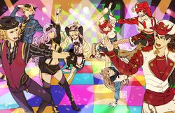  artist_request blonde_hair breasts camilla_(fire_emblem_if) elise_(fire_emblem_if) fire_emblem hinoka_(fire_emblem_if) multiple_boy multiple_girls nintendo purple_hair red_hair smile twintails 