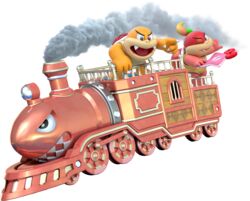  alpha_channel ambiguous_gender anthro boom_boom bullet_bill digital_media_(artwork) duo_focus featureless_chest female group hi_res koopa locomotive male mario_bros nintendo official_art pom_pom_(mario) ranged_weapon reptile scalie shuriken simple_background steam super_mario_3d_world train transparent_background unknown_artist vehicle weapon 