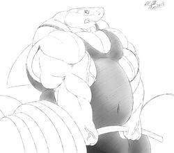  2018 big_muscles burly deadlift exercise fish huge_muscles hyper hyper_muscles male marine monochrome musclegut muscular muscular_male riis shark solo weightlifting workout 