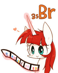  2015 4:5 bromine english_text equid equine female feral friendship_is_magic glowing hair hasbro heart_symbol horn joycall3 lauren_faust_(character) levitation magic mammal my_little_pony mythological_creature mythological_equine mythology red_hair simple_background solo text unicorn white_background 