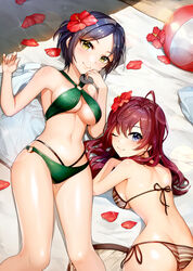  ass bikini hayami_kanade ichinose_shiki jai_(whany1998) swimsuits the_idolm@ster the_idolm@ster_cinderella_girls 