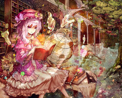  :x adapted_costume blonde_hair book bookshelf bow capelet character_doll commentary_request crescent dress female globe hair_ribbon hat hat_bow hat_ribbon jacket kirisame_marisa kiyomasa_ren ladder library long_hair long_sleeves mob_cap open_clothes open_jacket open_mouth patchouli_knowledge pillow purple_eyes purple_hair reading ribbon sitting solo touhou tree tress_ribbon white_dress wide_sleeves witch_hat |_| 