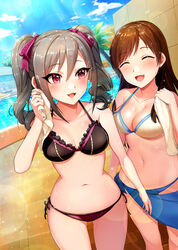  bikini jai_(whany1998) kanzaki_ranko nitta_minami swimsuits the_idolm@ster the_idolm@ster_cinderella_girls the_idolm@ster_cinderella_girls_starlight_stage 