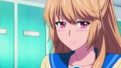  aiba_asagi animated animated blonde_hair blush strike_the_blood 