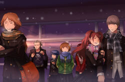  amagi_yukiko hanamura_yousuke kujikawa_rise megami_tensei narukami_yuu persona persona_4 satonaka_chie shin_megami_tensei shirogane_naoto snow tatsumi_kanji yuugure 