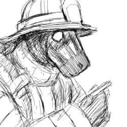  1:1 anthro armor bill_(hladilnik) black_and_white bodily_fluids cellphone electronics equid equine firefighter headgear helmet hi_res hladilnik male mammal monochrome phone solo sweat turnout_gear zebra 