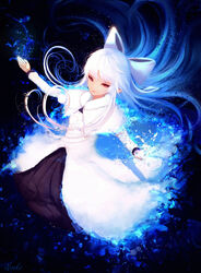  dress melty_blood nooko_(artist) pointy_ears tsukihime white_len 