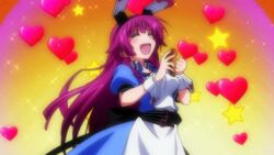  animal_ears animated animated bunny_ears infinite_stratos purple_eyes purple_hair shinonono_tabane 