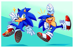  2020 5_fingers absurd_res anthro closed_eyes clothing danielasdoodles eulipotyphlan fingers footwear gloves green_eyes handwear hedgehog hi_res male mammal open_mouth open_smile pose sega signature simple_background smile sonic_the_hedgehog sonic_the_hedgehog_(series) teeth 