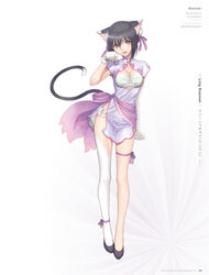  :d animal_ears ankle_ribbon arched_back asymmetrical_legwear black_footwear black_hair blade_arcus_from_shining bow bow_panties breasts bun_cover cat_ears cat_girl cat_tail character_name china_dress chinese_clothes cleavage cleavage_cutout clenched_hand clothing_cutout copyright_name double_bun dress elbow_gloves female framed_breasts full_body gloves hair_bun hand_up high_collar highres leg_ribbon long_legs looking_at_viewer medium_breasts open_mouth page_number panties paw_pose purple_dress purple_ribbon purple_sash ribbon sash scan shaomei_rin shining_(series) shining_ark shining_blade shining_hearts shining_resonance short_hair short_sleeves side-tie_panties single_elbow_glove single_glove single_thighhigh skinny slim_legs smile solo tail tail_raised thigh_ribbon thighhighs tony_taka underwear uneven_legwear white_background white_bow white_gloves white_panties white_thighhighs wrist_extended yellow_eyes 