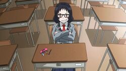  animated animated black_hair glasses kajou_ayame panties school_uniform sexually_suggestive shimoneta_to_iu_gainen_ga_sonzai_shinai_taikutsu_na_sekai underwear 