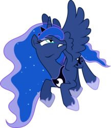  2015 absurd_res alicorn alpha_channel blue_body blue_feathers equid equine feathered_wings feathers female feral friendship_is_magic hasbro hi_res horn mammal my_little_pony mythological_creature mythological_equine mythology princess_luna_(mlp) simple_background solo theshadowstone transparent_background wings 