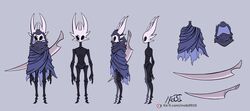  2023 8_horns ambiguous_gender anthro arthropod black_body blue_background blue_clothing blue_robe clothing colored cracked_mask cracks fan_character featureless_crotch hollow_knight horn insects ko-fi ko-fi_logo looking_at_viewer mask mebi melee_weapon model_sheet multi_horn nude obscured_eyes robe scar signature simple_background solo sword sword_on_back team_cherry weapon white_mask 