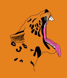  ambiguous_gender closed_eyes felid feline feral hi_res leopard mammal open_mouth pantherine solo stryker_(artist) tagme teeth tongue tongue_out yawn 