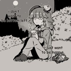  alternate_costume bad_id bad_twitter_id bow_choker chef_hat comic_panel_redraw cup derivative_work english_text female girls_und_panzer greyscale hat holding holding_cup hololive hololive_english hood hoodie jess_(p2eocene) looking_up meme monochrome moon sad sitting solo steam takanashi_kiara takanashi_kiara_(1st_costume) virtual_youtuber 