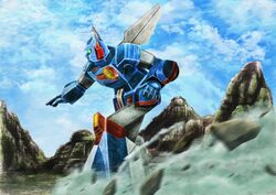  cloud clouds mecha sentou_mecha_xabungle sky xabungle_(mecha) 