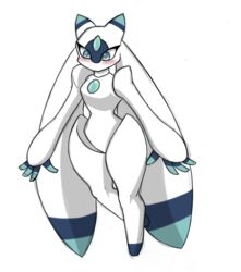  alien alien_humanoid anthro female hi_res humanoid levitation lunaris_(pal) mouthless pace-maker pal_(species) palworld pocketpair small_waist solo thick_thighs wide_hips 