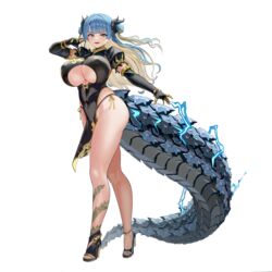  :d armored_gloves asymmetrical_footwear bare_legs bead_anklet black_dress black_footwear black_gloves black_panties blonde_hair blue_eyes blue_hair blue_nails blush breasts chains china_dress chinese_clothes clothing_cutout cloud_print covered_navel covered_nipples diamond-shaped_pupils diamond_(shape) dragon_girl dragon_tail dragon_tattoo dress elbow_gloves electricity fafnir_(last_origin) female full_body gloves gold_bracelet gold_chain gold_trim gradient_eyes hair_ornament high_heels highleg highleg_panties highres hime_cut huge_breasts last_origin leg_tattoo light_blue_hair lightning_bolt_print linea_alba long_hair looking_at_viewer mechanical_tail mismatched_footwear multicolored_eyes multicolored_hair multiple_bracelets nail_polish oerba_yun_fang official_art open_mouth panties panty_straps pelvic_curtain puffy_short_sleeves puffy_sleeves short_sleeves short_twintails side-tie_panties side_slit sideboob_cutout simple_background skindentation smile solo spiked_footwear spiked_gloves standing string_panties symbol-shaped_pupils tachi-e taesi tail tattoo third-party_source transparent_background twintails two-tone_hair underboob underboob_cutout underwear v-shaped_eyebrows yellow_eyes 