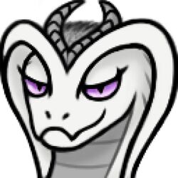  1:1 2024 2_horns alpha_channel anthro belly_scales digital_media_(artwork) dragon european_mythology eyelashes fangs feathers female grey_body grey_feathers grey_horn grey_scales headshot_portrait horn hybrid icon krita_(artwork) looking_at_viewer low_res mythological_creature mythological_scalie mythology pixel_(artwork) portrait pupils purple_eyes reptile scales scalie selena_illyana shaded simple_background slit_pupils smile smiling_at_viewer smirk snake snake_hood snout soft_shading solo spe teeth transparent_background western_dragon white_body white_scales 