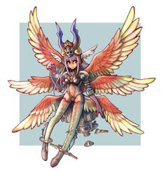  :/ adapted_costume alternate_costume angel_wings anklet argyle_clothes argyle_legwear arm_at_side black_leotard blue_background breasts closed_mouth clothing_cutout commentary_request cosplay crotch_plate diamond_(shape) elbow_gloves facing_viewer feathered_wings feathers female final_fantasy final_fantasy_tactics final_fantasy_tactics_advance final_fantasy_xii floating flying full_body gloves gradient_clothes gradient_legwear green_thighhighs green_wings grey_hair hair_between_eyes hat head_wings horns jewelry legs legs_apart leotard long_hair long_legs looking_away looking_to_the_side low_wings midriff multicolored_background multicolored_clothes multicolored_legwear multicolored_wings multiple_wings name_connection navel_cutout oomasa_teikoku pedestal puffy_sleeves purple_thighhighs red_eyes red_gloves red_thighhighs red_wings seraph sidelocks small_breasts solo spread_wings straight_hair thighhighs turtleneck two-tone_background ultima_(fft) ultima_(ffta) ultima_(ffta)_(cosplay) v-shaped_eyebrows white_background white_wings wings yellow_hat zettai_ryouiki 