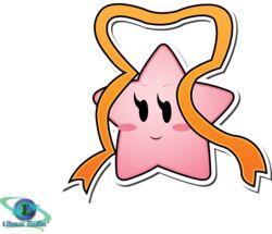  absurd_res alpha_channel blush female hi_res mario_bros misstar nintendo not_furry paper_mario paper_mario_(2000) simple_background smile solo star_spirit transparent_background unknown_artist watermark 