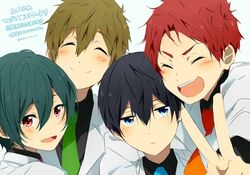  free! high_speed! kirishima_ikuya male matsurinnu nanase_haruka shiina_asahi tachibana_makoto 