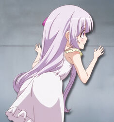  female gotou_jun long_hair purple_eyes purple_hair screencap tenshi_no_3p! 