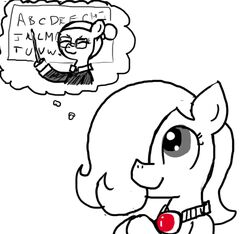  clothing earth_pony emerald_jewel_(colt_quest) equid equine eyewear fan_character fantasizing feral ficficponyfic glasses hasbro horse jewelry male mammal my_little_pony necklace old pony simple_background solo teacher thought_bubble white_background young young_feral young_male 