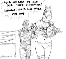  anthro better_version_at_source big_breasts bill_(hladilnik) black_and_white bovid breasts caprine clothed clothing dialogue donk_sis_(hladilnik) english_text equid equine female hladilnik horse jane_doe_(hladilnik) mammal mask monochrome pro_bun_(hladilnik) sheep tetraplegic text tinker_(hladilnik) wrestling wrestling_match 