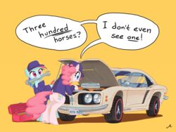  2017 4:3 absurd_res car docwario duo equid equine female friendship_is_magic hair hasbro hi_res horse mammal mechanic multicolored_hair my_little_pony mythological_creature mythological_equine mythology pegasus pinkie_pie_(mlp) pony rainbow_dash_(mlp) toolbox tools vehicle wings wrench 