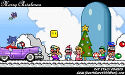  2003 christmas debug fan_character fungus grim grim_and_debug holidays luigi mario mario_bros mushroom nintendo ornament plant princess_peach sega sonic_the_hedgehog_(series) super_mushroom toad_(mario) tree vehicle wario 