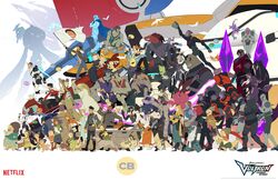  6+boys 6+girls alien animal character_request coran_(voltron) dark_skin drum everyone flag flying highres hunk_(voltron) instrument jacket keith_(voltron) lance_(voltron) logo matthew_holt mecha military military_uniform monster_boy monster_girl multiple_boys multiple_girls nyma_(voltron) official_art paint.net_(medium) pidge_gunderson princess_allura robot running sendak_(voltron) shay_(voltron) size_difference spacecraft takashi_shirogane uniform voltron:_legendary_defender voltron_(mecha) voltron_(series) walking watermark zarkon_(voltron) 