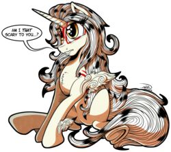  2016 absurd_res alpha_channel blonde_hair english_text equid equine eyelashes fan_character female feral gray-day hair hasbro hi_res hooves horn mammal my_little_pony mythological_creature mythological_equine mythology nude simple_background sitting smile solo text transparent_background underhoof unicorn yellow_eyes 