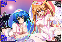  cleavage erect_nipples highschool_dxd nurse shadowart shidou_irina xenovia_quarta 