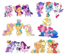  absurd_res alicorn applejack_(mlp) applejack_(mlp_g1) blonde_hair blue_hair carrying_another cellphone chibi clothing cowboy_hat doodlemark earth_pony electronics equid equine eyebrows female firefly_(pre-g4) fluttershy_(mlp) friendship_is_magic group hair hasbro hat headgear headwear hi_res hitch_trailblazer_(mlp) horn horse izzy_moonbow_(mlp) lagomorph leporid male mammal mane_six_(mlp) mlp_g1 mlp_g5 multicolored_hair my_little_pony my_little_pony_&#039;n_friends mythological_creature mythological_equine mythology on_head past_meets_present pegasus phone pink_hair pinkie_pie_(mlp) pipp_petals_(mlp) pony posey_(pre-g4) pre-g4 purple_hair rabbit rainbow_dash_(mlp) rainbow_hair rarity_(mlp) selfie smartphone sparkler_(mlp_g1) sprout_cloverleaf_(mlp) square_crossover sunny_starscout_(mlp) surprise_(pre-g4) thick_eyebrows turquoise_hair twilight_(g1) twilight_(mlp) twilight_sparkle_(mlp) unicorn white_hair wings zipp_storm_(mlp) 