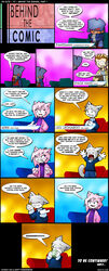 2004 aeris_(vg_cats) behind_the_scenes beverage bottomwear clothing coffee comic countershading digital_media_(artwork) domestic_cat english_text felid feline felis female food group hi_res human leo_(vg_cats) male mammal pants pants_man scarf scott_ramsoomair text vg_cats