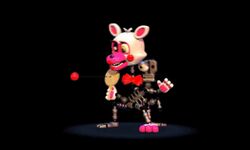  2015 5:3 animated animatronic black_background black_sclera blush bow_(feature) bow_tie canid canine exposed_endoskeleton female five_nights_at_freddy&#039;s five_nights_at_freddy&#039;s_2 five_nights_at_freddy&#039;s_world fox fur half-closed_eyes heterochromia lipstick loop low_res machine makeup mammal mangle_(fnaf) narrowed_eyes official_art paddle_ball pink_body pink_fur robot scott_cawthon scottcawthon scottgames short_playtime simple_background solo white_body white_eyes white_fur yellow_eyes 