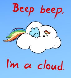  asdfmovie beep_beep beep_beep_i&#039;m_a_sheep blue_body blue_feathers blue_fur cloud english_text equid equine feathered_wings feathers female flying friendship_is_magic fur hair hasbro humor mammal meme mr-1 multicolored_hair multicolored_tail my_little_pony mythological_creature mythological_equine mythology outside pegasus rainbow_dash_(mlp) rainbow_hair rainbow_tail simple_background sky skyscape solo tail text wings 