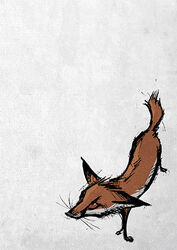 2013 ambiguous_gender canid canine feral fox mammal simple_background skia solo white_background