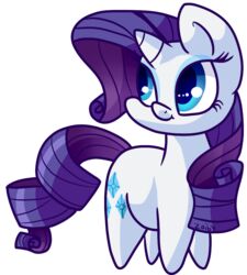 alpha_channel blue_eyes blue_eyeshadow cutie_mark equid equine eyeshadow female feral friendship_is_magic fur hair hasbro horn long_hair looking_back makeup mammal my_little_pony mythological_creature mythological_equine mythology purple_hair rarity_(mlp) simple_background smile solo transparent_background unicorn white_body white_fur zoiby