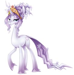 2013 accessory alpha_channel amethyst_(gem) barefoot blue_eyes closed_smile cloven_hooves crown cutie_mark ear_tuft elements_of_harmony emerald_(gem) equid equine eye_through_hair eyelashes feathering feet female feral flower flower_in_hair flower_on_tail fluffy fluffy_tail full-length_portrait fur fur_markings fur_tuft furgonomics gem glistening glistening_body glistening_eyes glistening_fur glistening_hair glistening_hooves glistening_jewelry glistening_tail gloves_(marking) gold_(metal) gold_crown gold_jewelry hair hair_accessory hair_tie half-closed_eyes harmony_(mlp) hasbro headgear heilos hooves horn jewelry leg_markings leg_tuft long_hair long_legs long_neck long_tail looking_aside looking_at_viewer makeup mammal markings mascara monotone_face monotone_horn mouth_closed multicolored_body multicolored_fur multicolored_hair multicolored_tail my_little_pony mythological_creature mythological_equine mythology narrowed_eyes nude pink_body pink_fur pink_hair pink_tail plant ponification portrait prick_ears purple_body purple_fur purple_hair purple_hooves purple_markings purple_tail ruby_(gem) signature simple_background slim smile snout socks_(marking) solo standing tail tail_accessory topaz_(gem) translucent translucent_hair transparent_background tree_of_harmony tuft unicorn wavy_hair white_body white_ears white_face white_fur white_horn